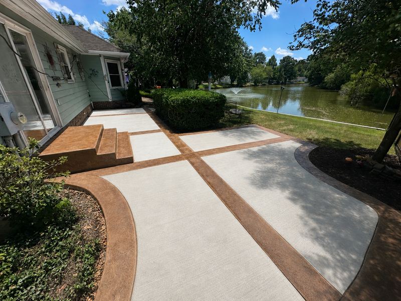Decorative Concrete Patio, Lakeside