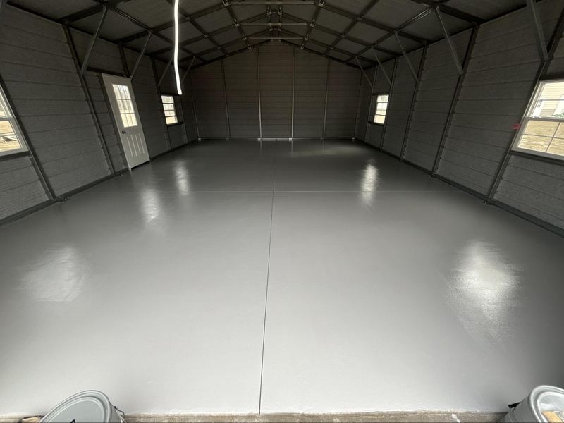 Epoxy-Coated Shop Floor