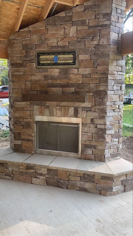 Outdoor Fireplace Build